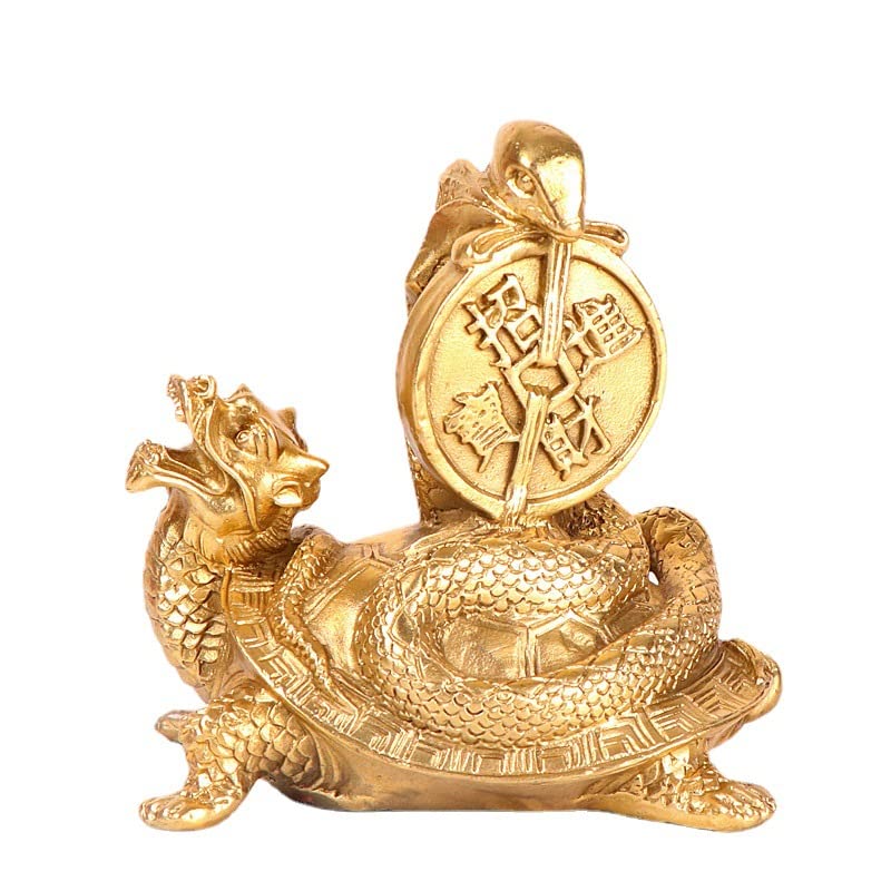 Amazon.co.jp: LAOJUNLU 純銅製玄武四神獣の置物 Small 中国の